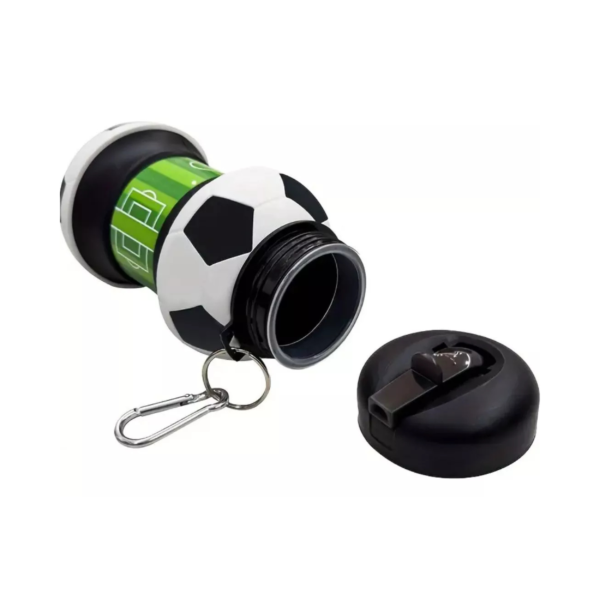 BOTELLA DE AGUA EN FORMA DE PELOTA PLEGABLE 550ML - Imagen 2