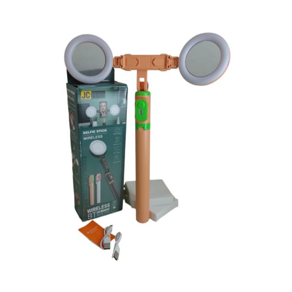 PALO DE SELFIE 2 AROS DE LUZ 1.8M CON CONTROL