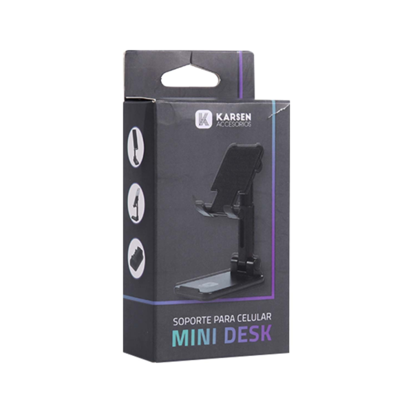 SOPORTE PARA CELULAR MINI DESK KARSEN CON PIE PARA ESCRITORIO - Imagen 4