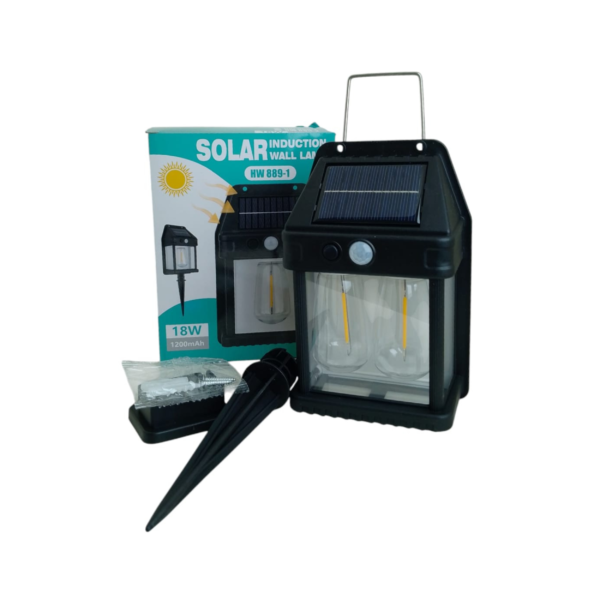 LAMPARA X 2 FOCOS SOLAR CON ESTACA 15CM