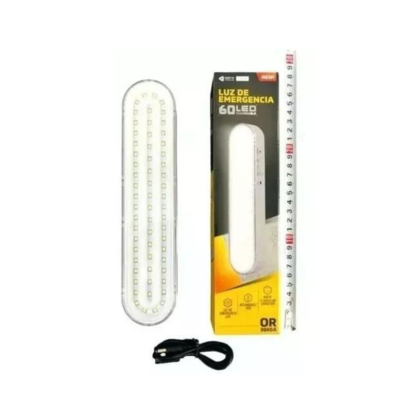 LUZ DE EMERGENCIA 60 LED RECARGABLE OR 8860A - Imagen 3