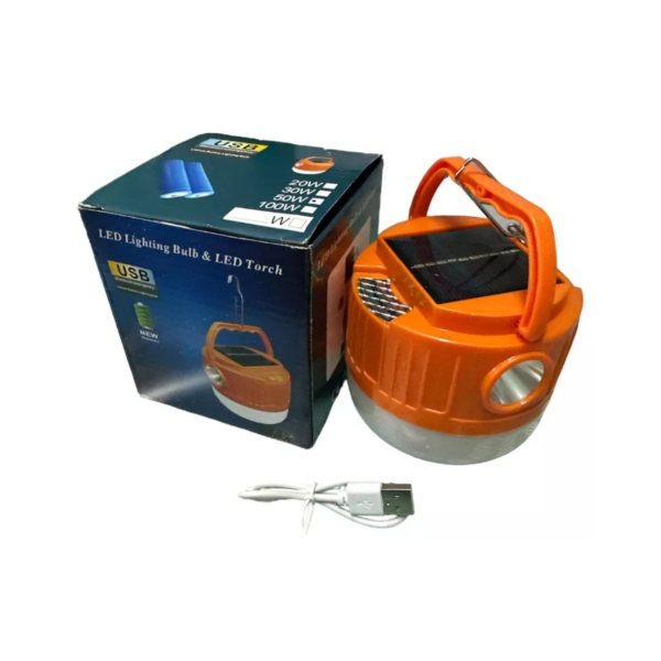 LAMPARA SOLAR + LINTERNA PARA CAMPING 50W ZW-178-50W