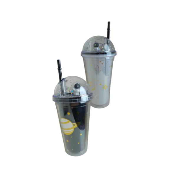 VASO DOBLE PARED CON SORBETE ASTRONAUTA