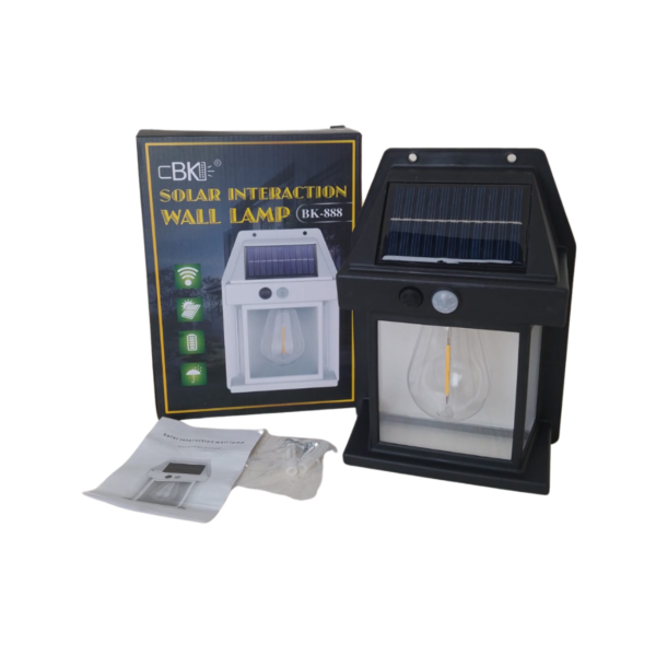 LUZ EXTERIOR SOLAR CON SENSOR DE MOVIMIENTO BK-888.