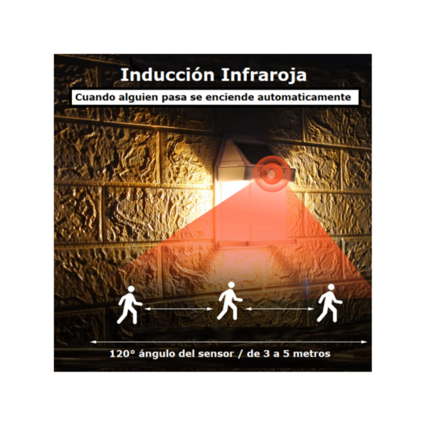 LUZ EXTERIOR SOLAR CON SENSOR DE MOVIMIENTO BK-888. - Imagen 3