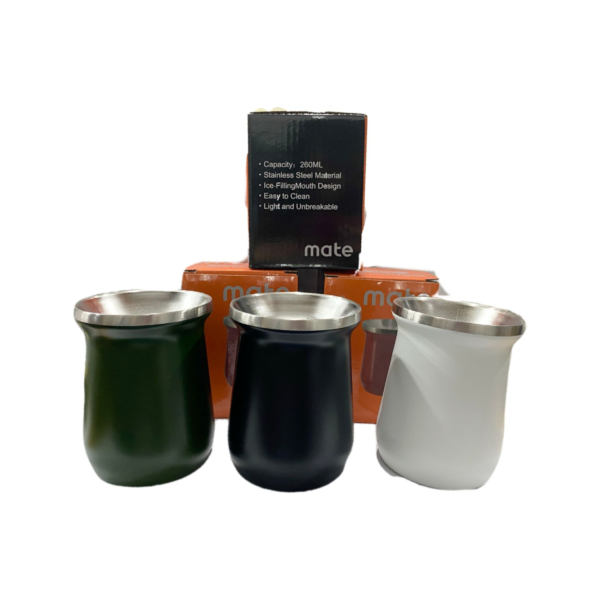 MATE DE ACERO INOXIDABLE 260ML