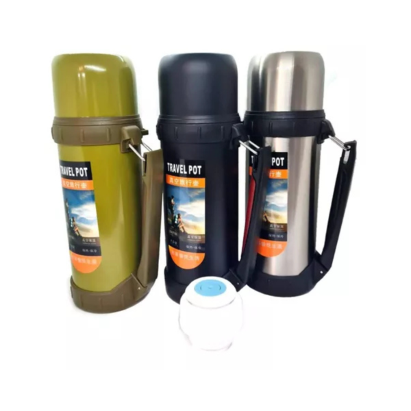 TERMO CON MANIJA DE COLORES 1300ML