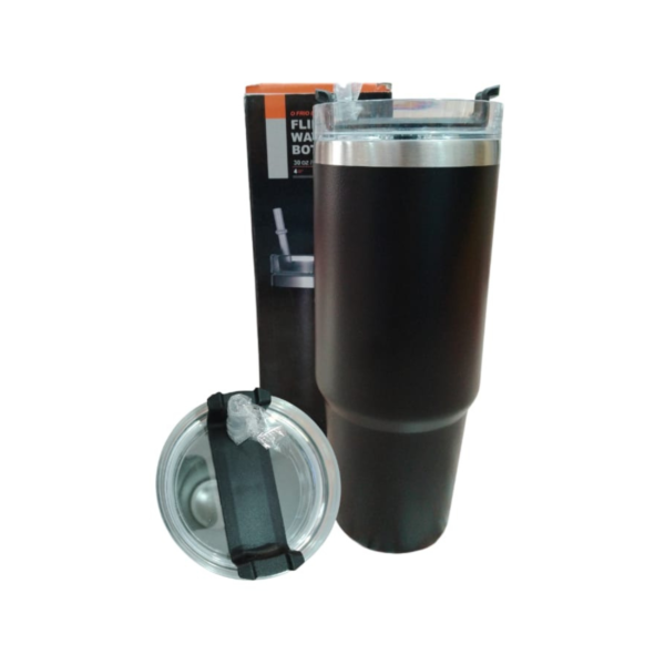 VASO TERMICO 890ML FLIP STRAW SIN MANIJA DOUBLE-WALL