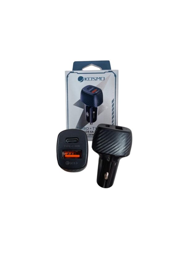CARGADOR 12V KOSMO 6A USD + TIPO C