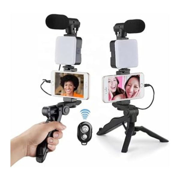 KIT DE ARO DE LUZ CON MICROFONO PARA CELULAR AY-49KA - Imagen 2